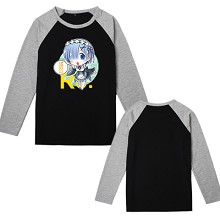 Re:Life in a different world from zero Rem long sleeve cotton t-shirt 