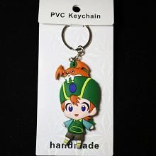 Digital Monster two-sided key chain