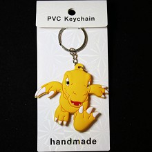 Digital Monster two-sided key chain