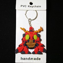 Digital Monster two-sided key chain