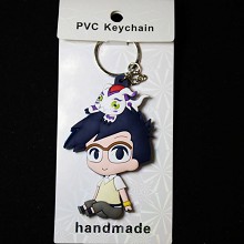 Digital Monster two-sided key chain