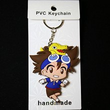 Digital Monster two-sided key chain