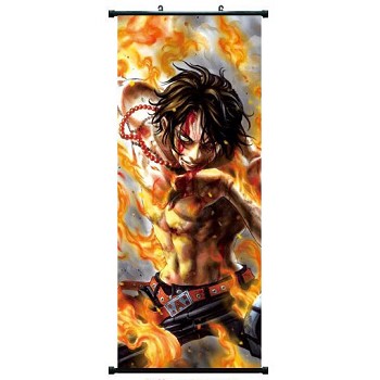 One Piece ACE long wall scroll 40*102CM