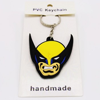 WolverinE PVC two-sided key chain