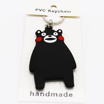 Kumamon PVC two-sided key chain