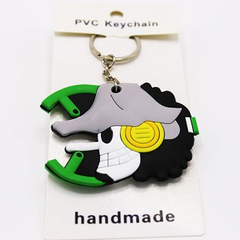 One Piece PVC two-sided key chain