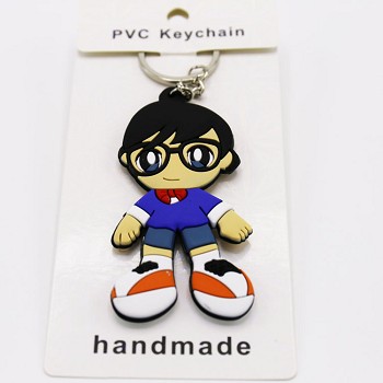 Detective conan PVC two-sided key chain