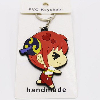 Gintama PVC two-sided key chain