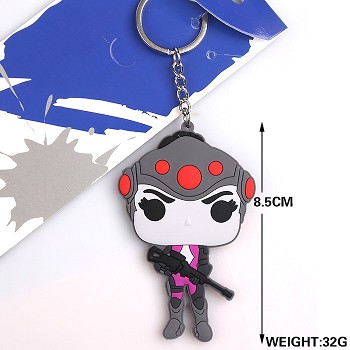 Overwatch two-sided key chain