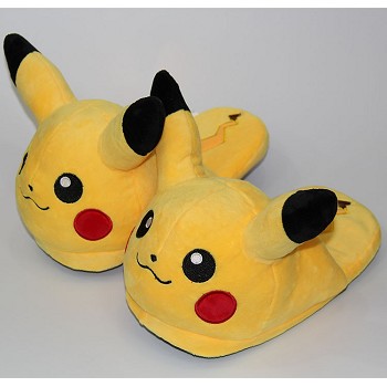 Pokemon Pikachu plush shoes slippers a pair