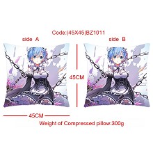 Re:Life in a different world from zero Rem two-sided pillow