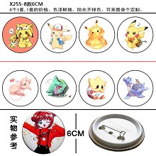 Pokemon go brooches pins(8pcs a set)