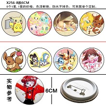 Pokemon go brooches pins(8pcs a set)