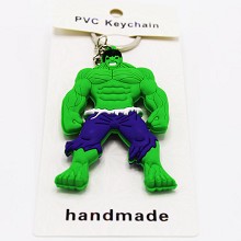 Hulk PVC two-sided key chain