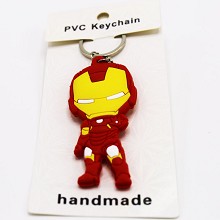 Iron Man PVC  two-sided key chain