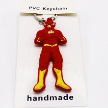 Flash PVC two-sided key chain