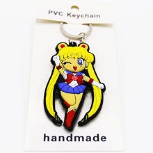 Sailor Moon PVC two-sided key chain