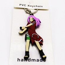 Naruto PVC two-sided key chain