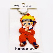 Naruto PVC two-sided key chain