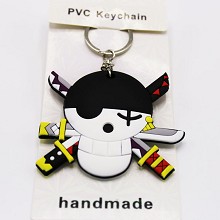 One Piece PVC two-sided key chain