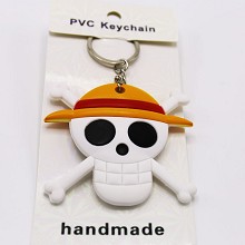 One Piece PVC two-sided key chain