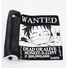 One Piece Luffy wanted pen bag