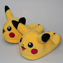 Pokemon Pikachu plush shoes slippers a pair