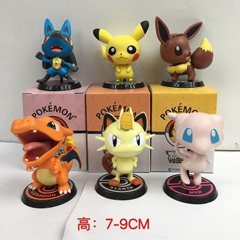 Pokemon figures set(6pcs a set)