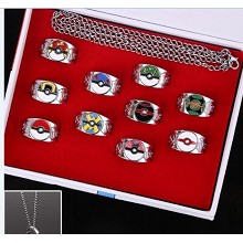 Pokemon rings set(10pcs a set)