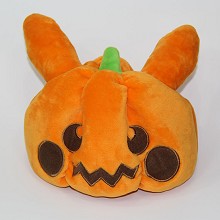 Pumpkin plush hat