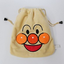 Anpanman plush drawstring bag