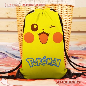 Pokemon anime drawstring backpack bag