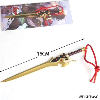 Glory of the king cos weapon key chain 16cm