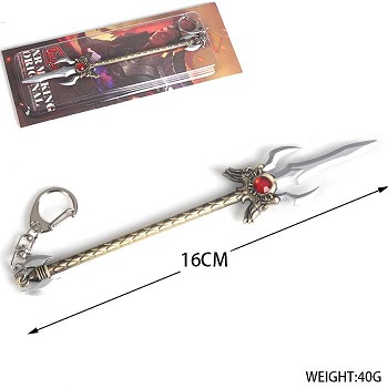 Glory of the king cos weapon key chain 16cm