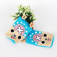 One Piece Chopper plush gloves a pair