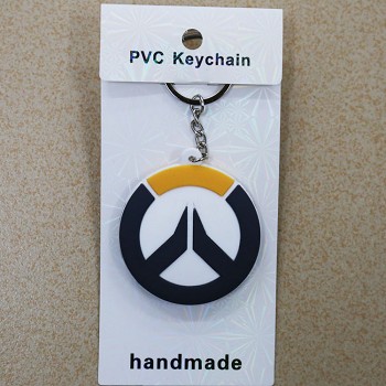 Overwatch two-sided key chain