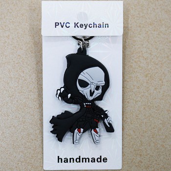 Overwatch two-sided key chain