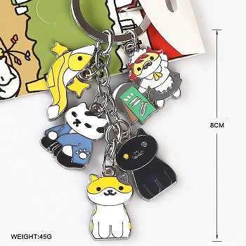 Neko Atsume key chain