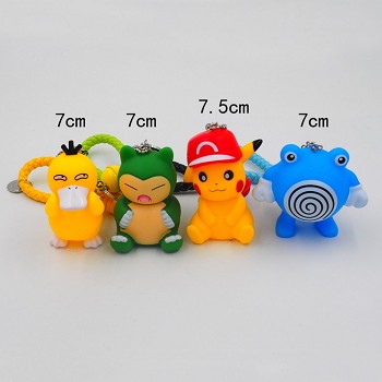 Pokemon figure dolls key chains set(4pcs a set)