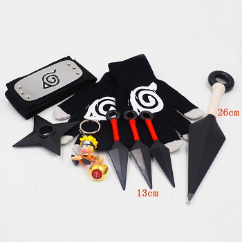 Naruto cosplay weapons a set(9pcs a set)