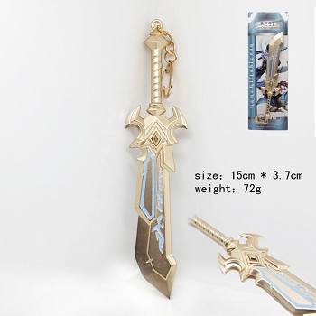 Hero Moba cos weapon knife key chain