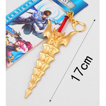  Hero Moba cos weapon key chain 