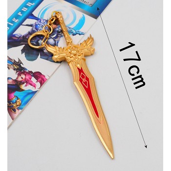 Hero Moba cos weapon key chain