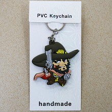 Overwatch two-sided key chain