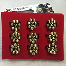 Dragon Ball rings set(9pcs a set)