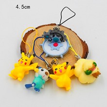 Pokemon figure dolls key chains set(5pcs a set)