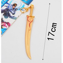  Hero Moba cos weapon key chain 