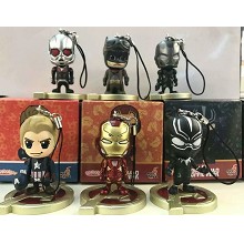 Marvel The Avengers figures key chains set(6pcs a set)