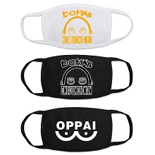 One Punch Man masks set(3pcs a set)