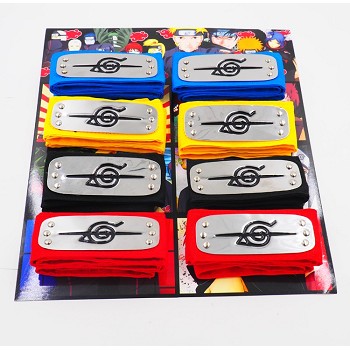 Naruto cos headbands set(8pcs a set)